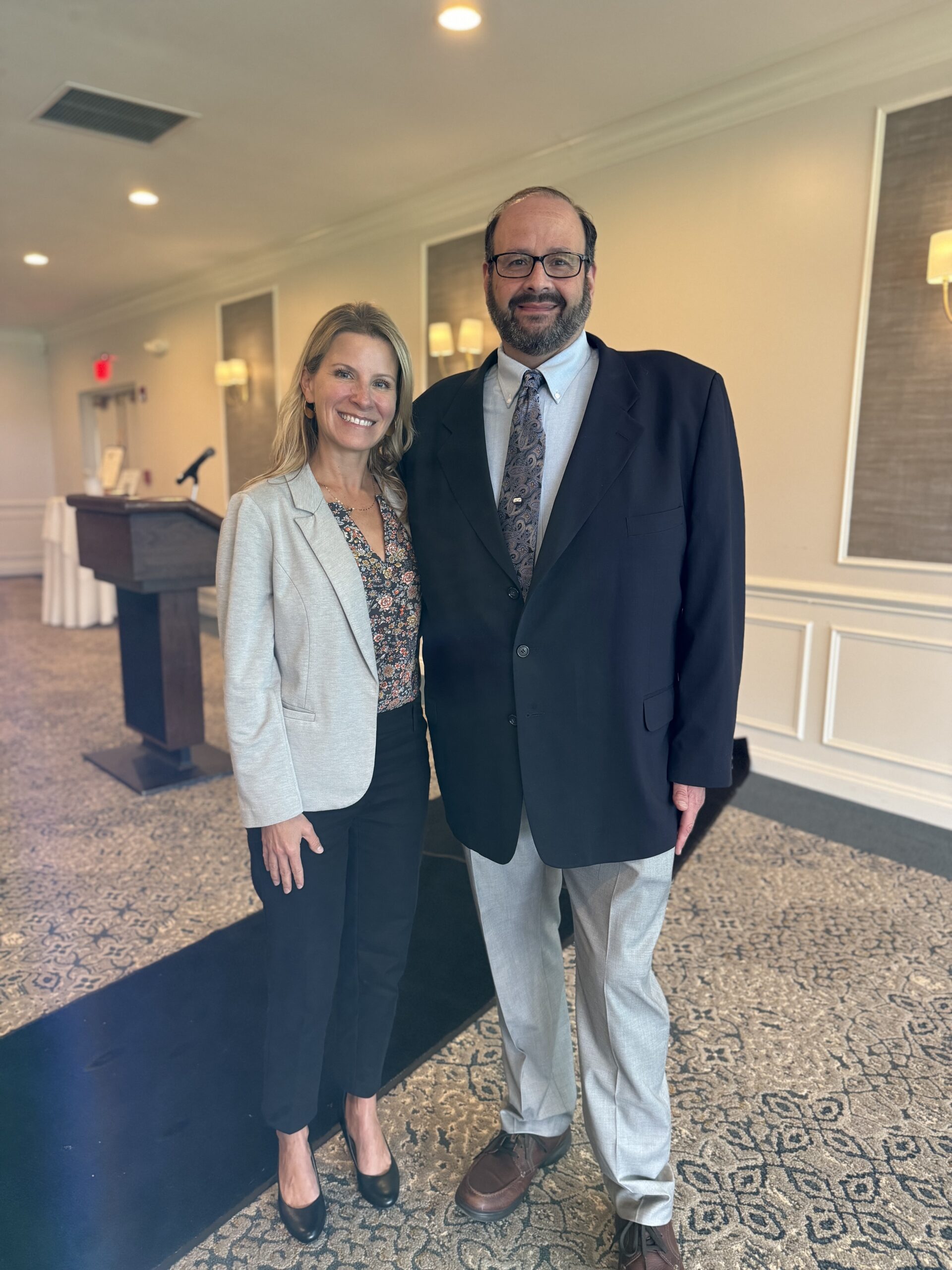 A photo of beth tyson and Executive Director of CASA of Harford County, Ross Diedoardo